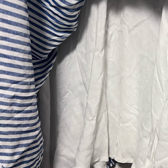 Lulus Teauge Blue and White Striped Tie-Front Dress - Picture 6 of 9